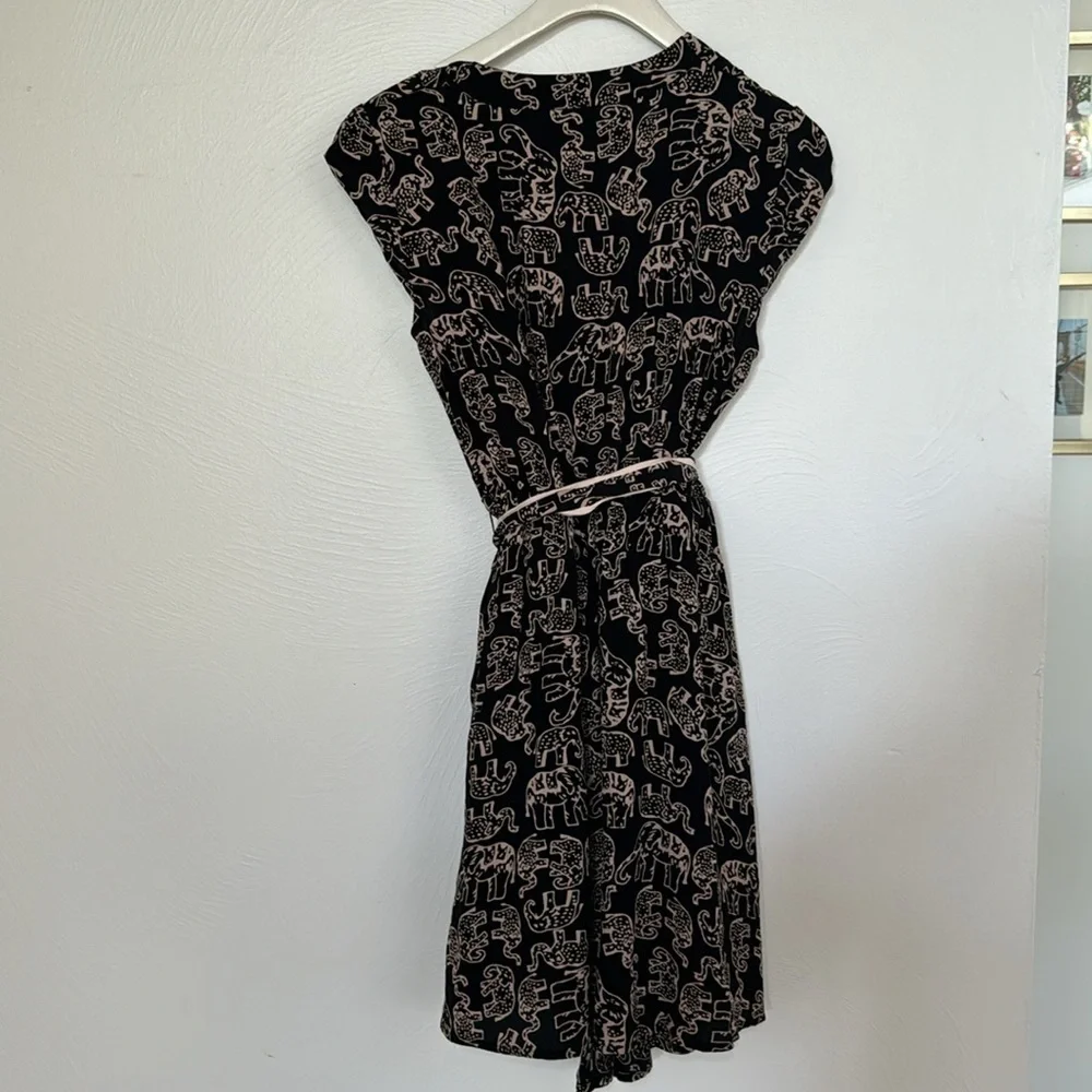 Anthropologie Maeve Noronha elephant printed mini dress animal print - Picture 8 of 10
